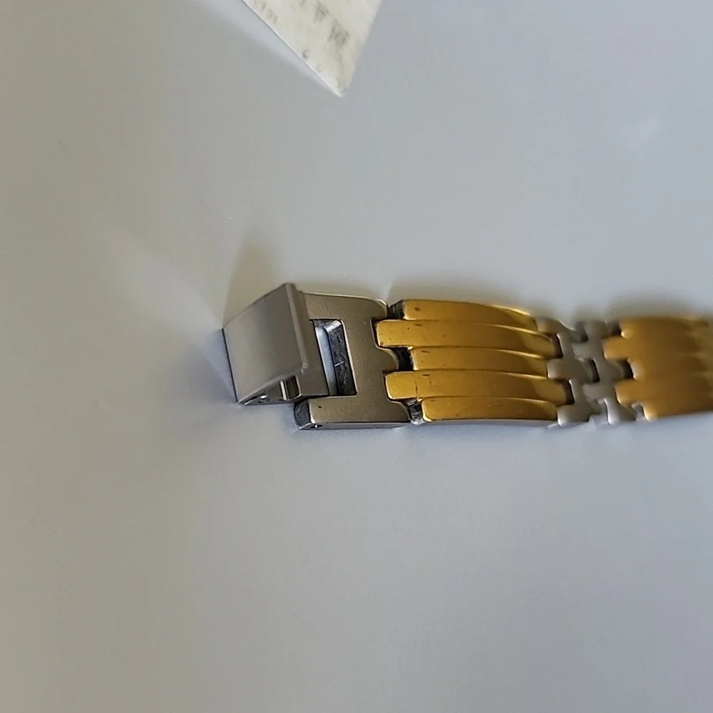 Gold And Rhodium Plated Bracelet Mens BRACELET PREVIOUSLY OWNED